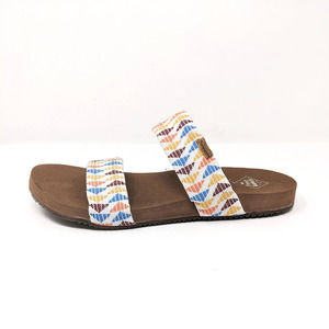 Freewaters Womens 8 Supreem La Jolla Fabric Sandals Slides Aztec Boho